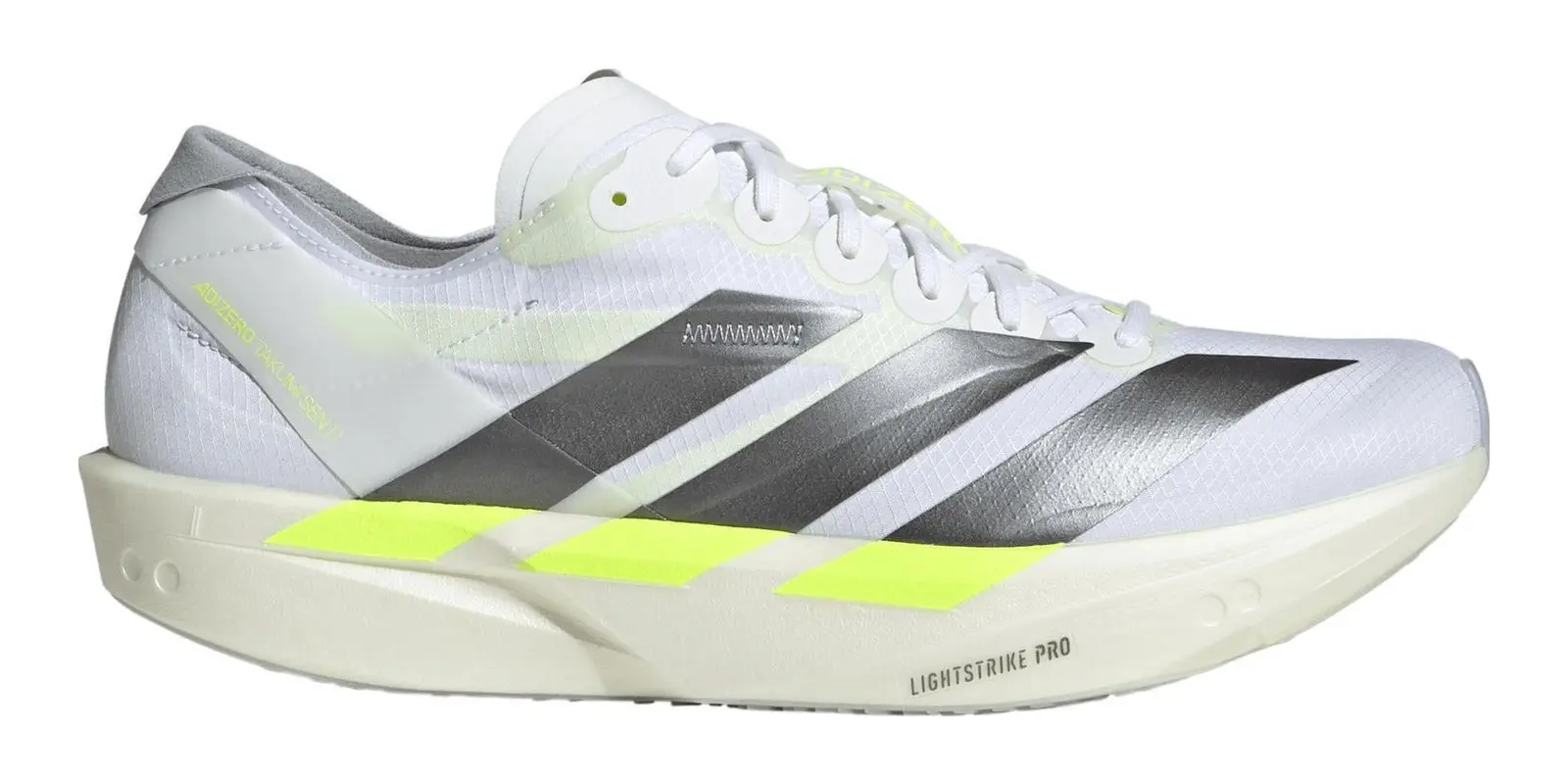 adidas adizero Takumi Sen 11 in White / Iron / Yel