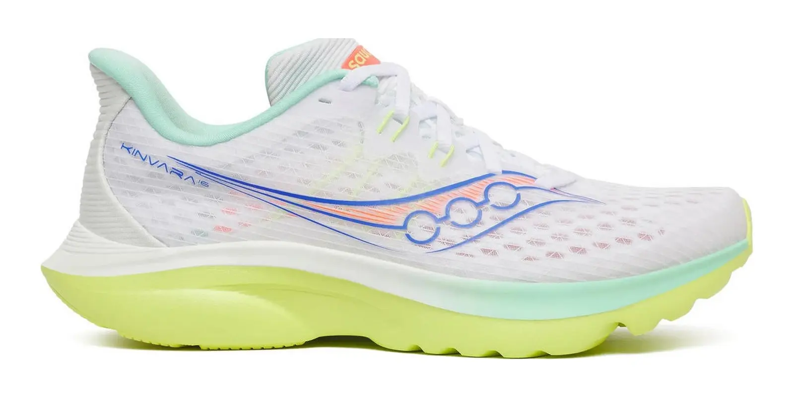Saucony Kinvara 16 in White / Tart