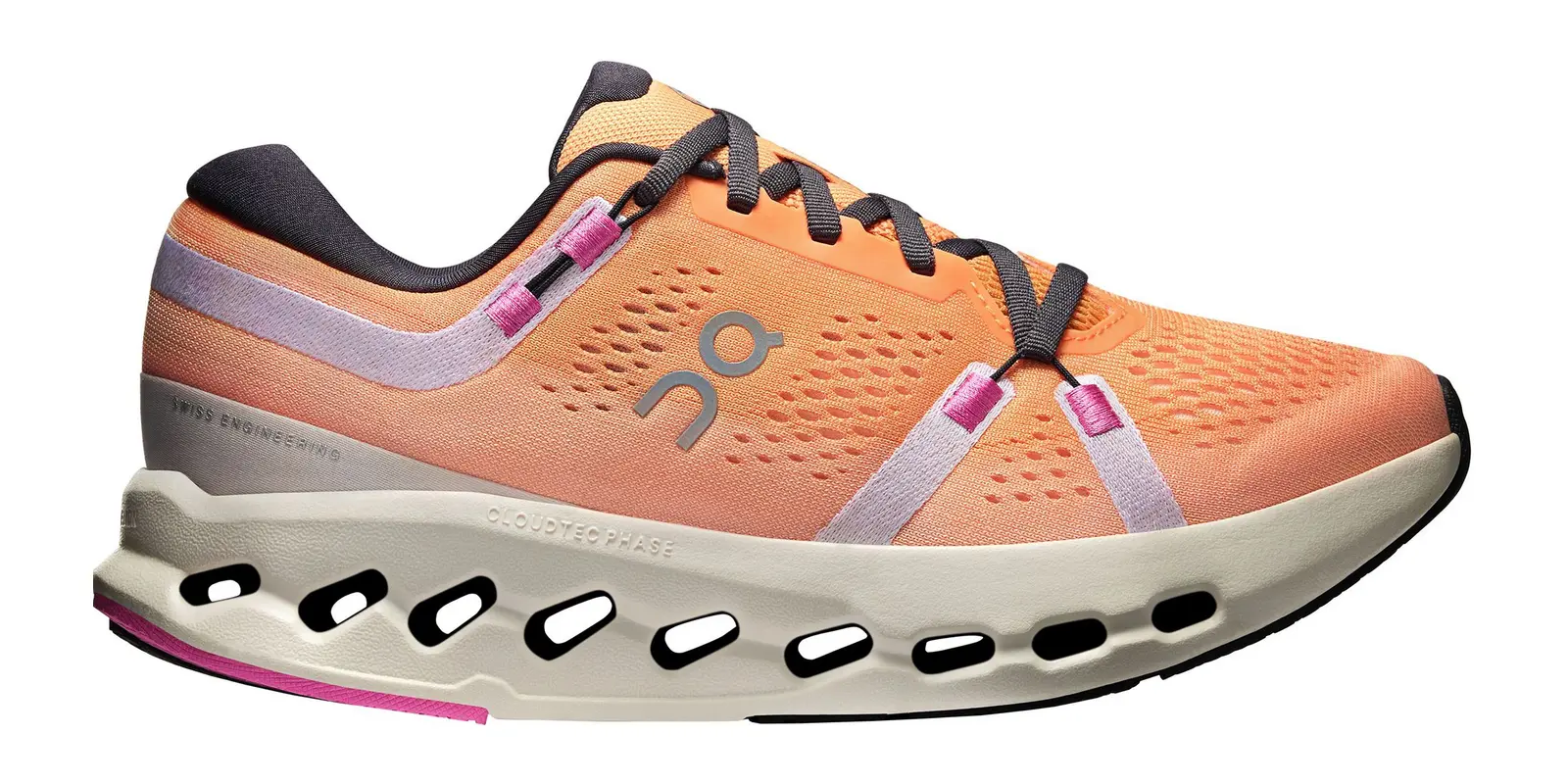 On Cloudsurfer 2 in Tangerine / White