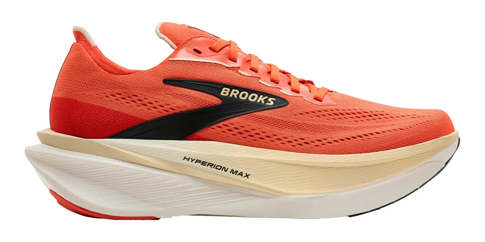 Brooks Hyperion Max 4 in Tigerlily / Wood Ash / Black