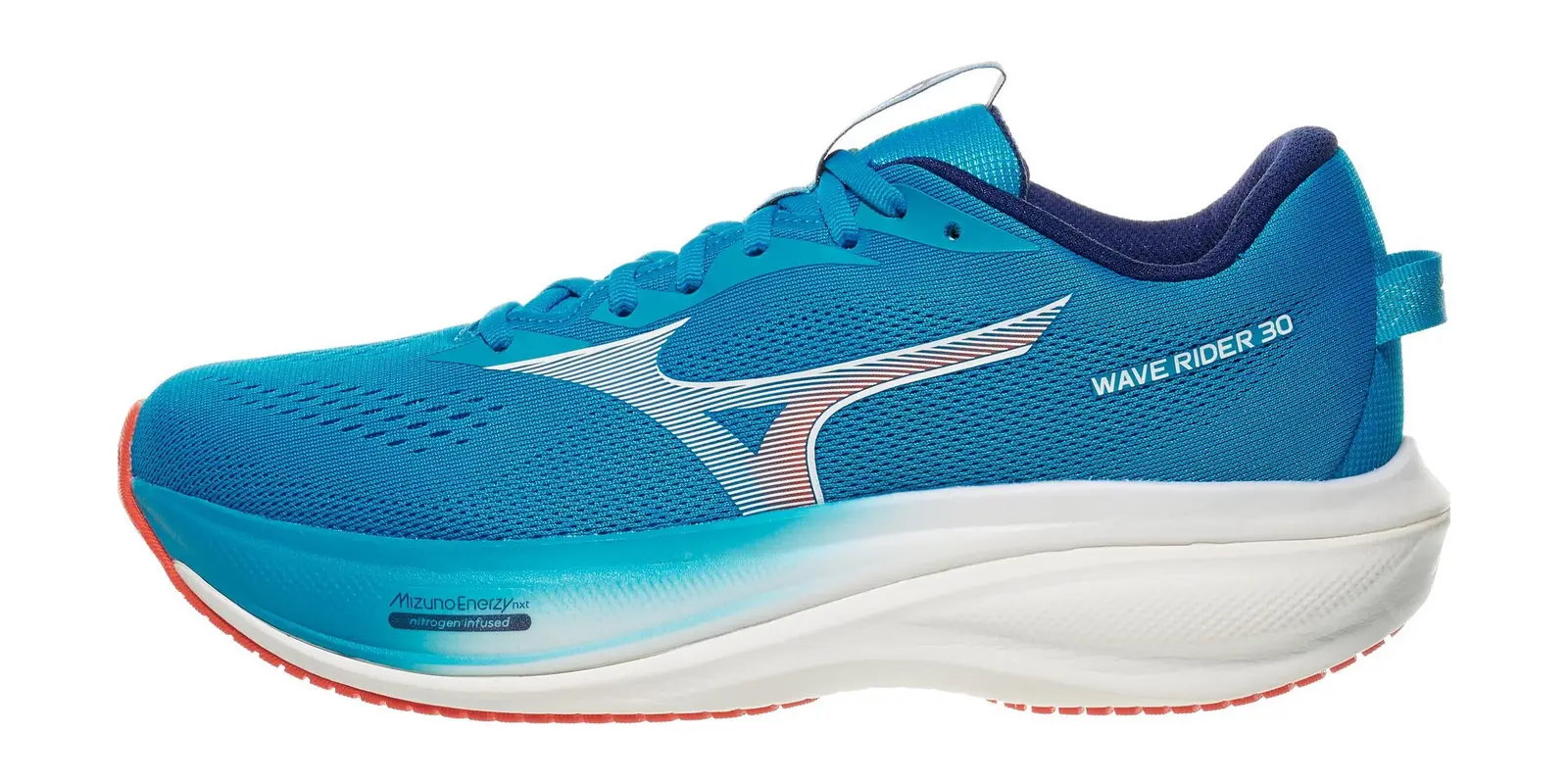 Mizuno Wave Rider 30 in Blue Jewel / White
