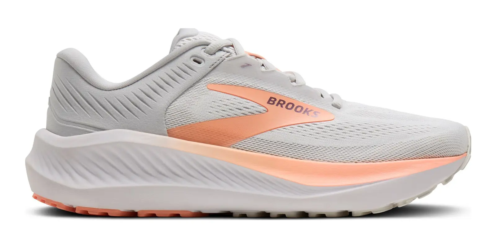 Brooks Anthem 8 in White / Antarctica / Peach