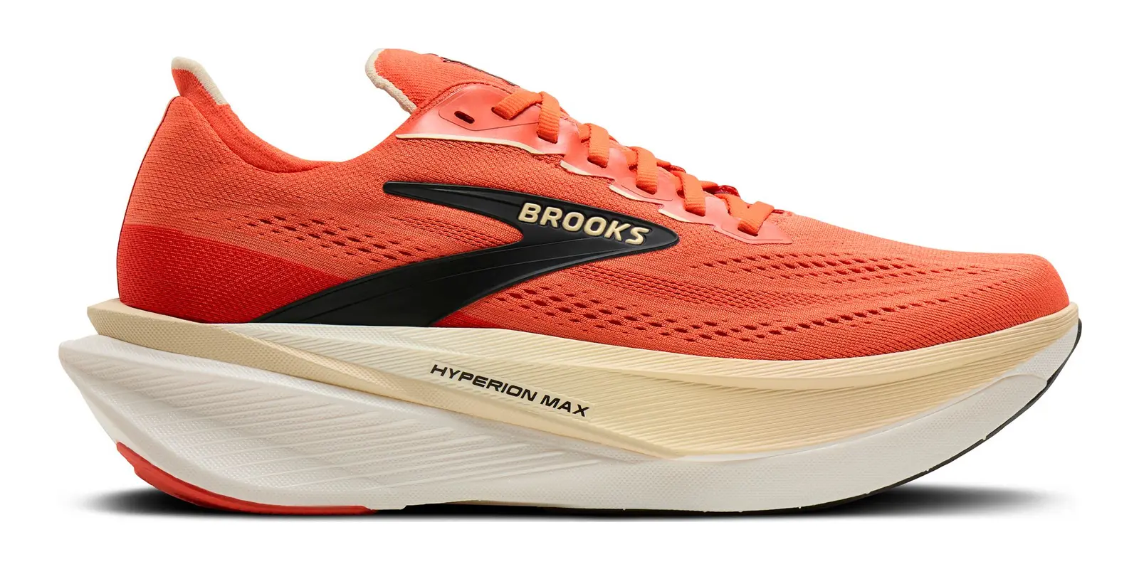 Brooks Hyperion Max 4 in Tigerlily / Wood Ash / Black