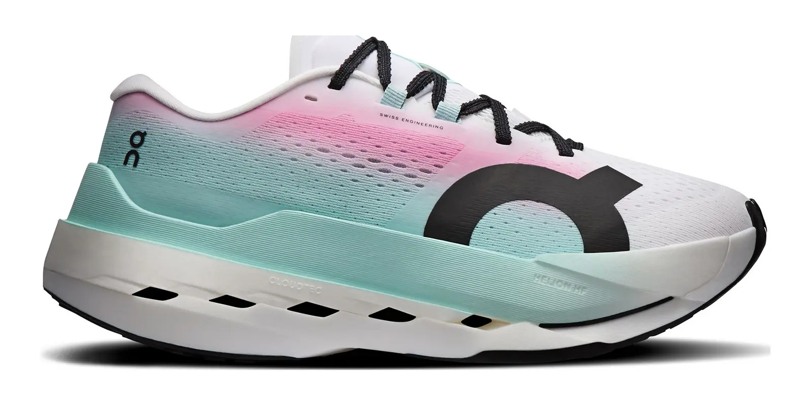 On Cloudboom Max in White / Celeste