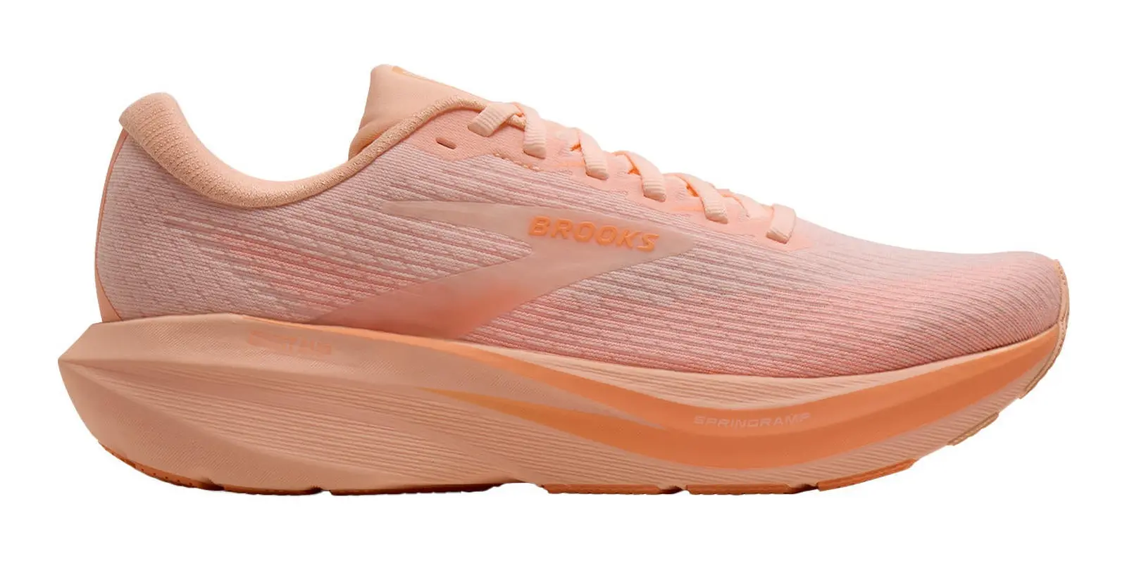 Brooks Ghost Amp in Peach / White