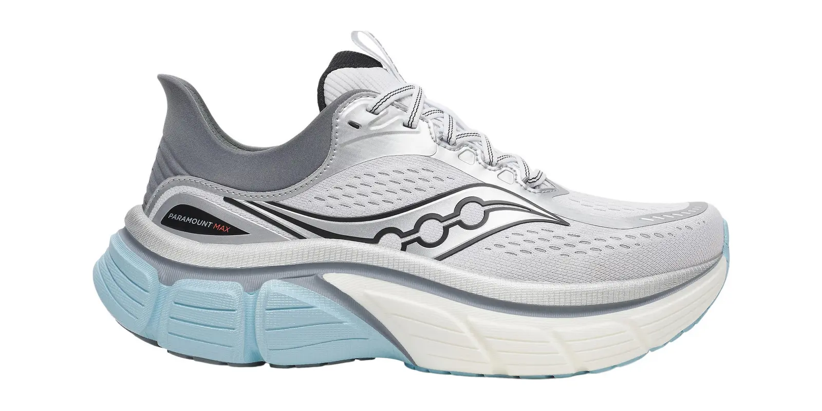 Saucony Paramount Max in Silver / Cinder