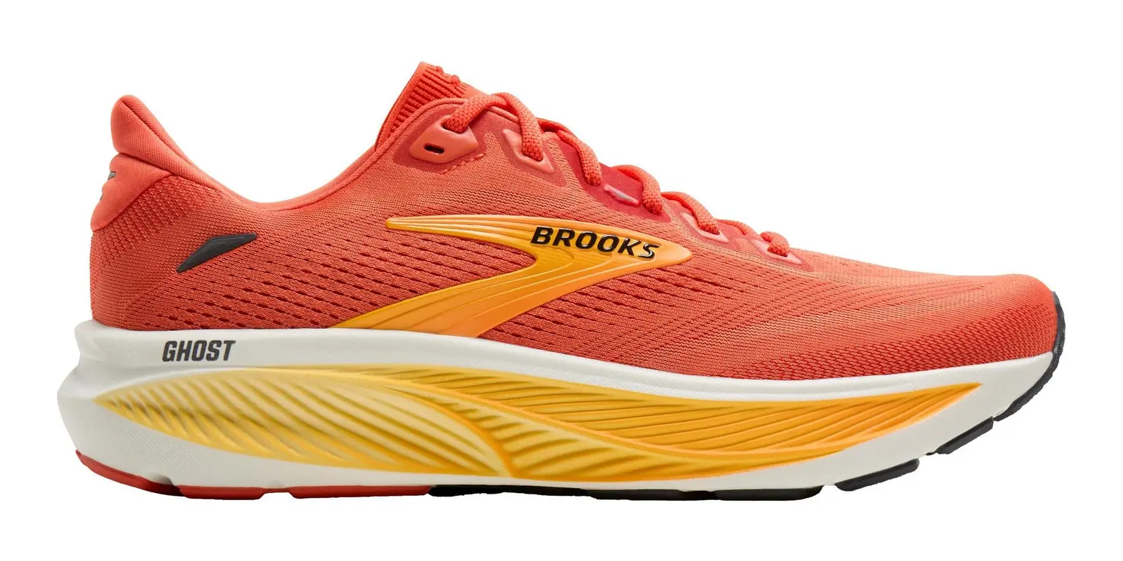 Brooks Ghost 18 in Tigerlily / Orange / Pearl