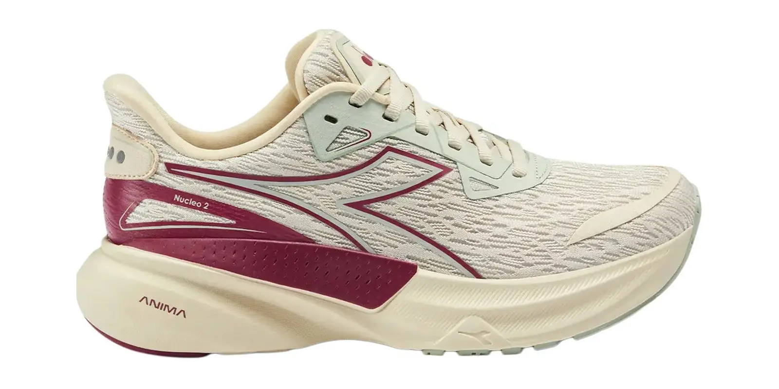 Diadora Nucleo 2 in Almond Milk / Earth Red