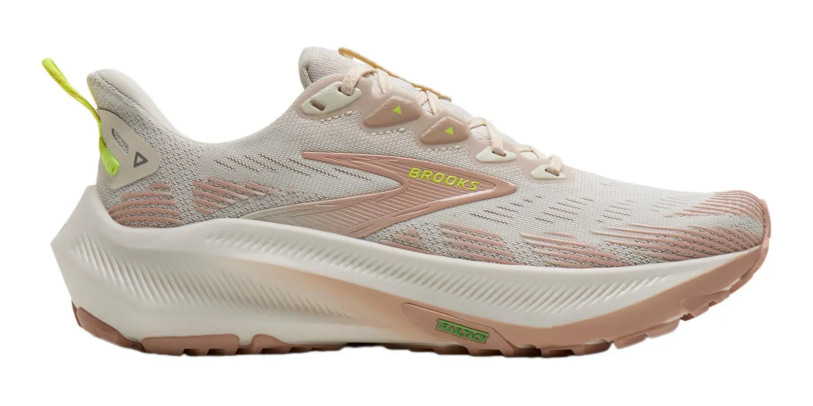 Brooks Ghost Trail in Arctic Wolf / Rose / Night