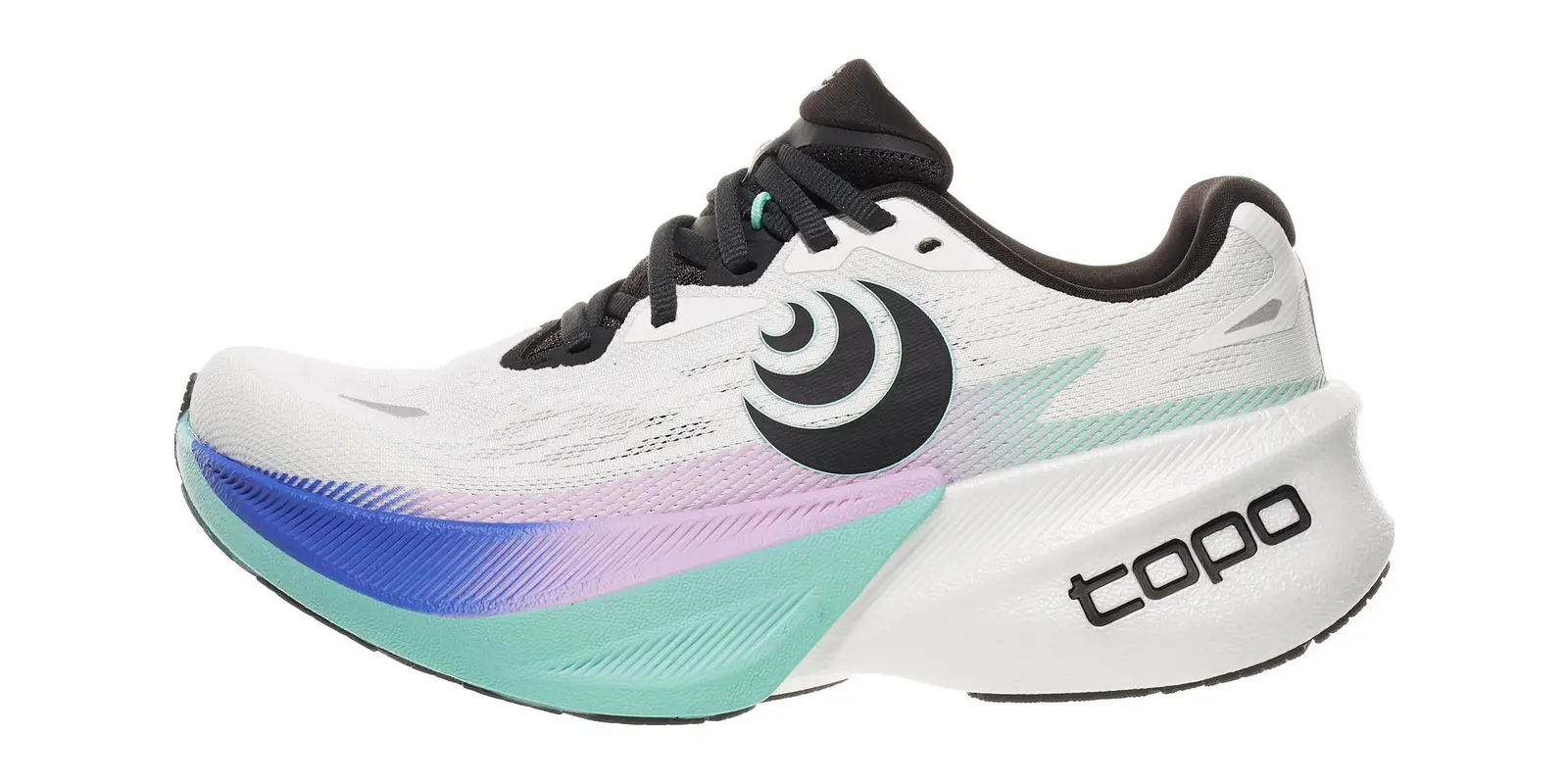 Topo Athletic Specter 3 in White / Teal