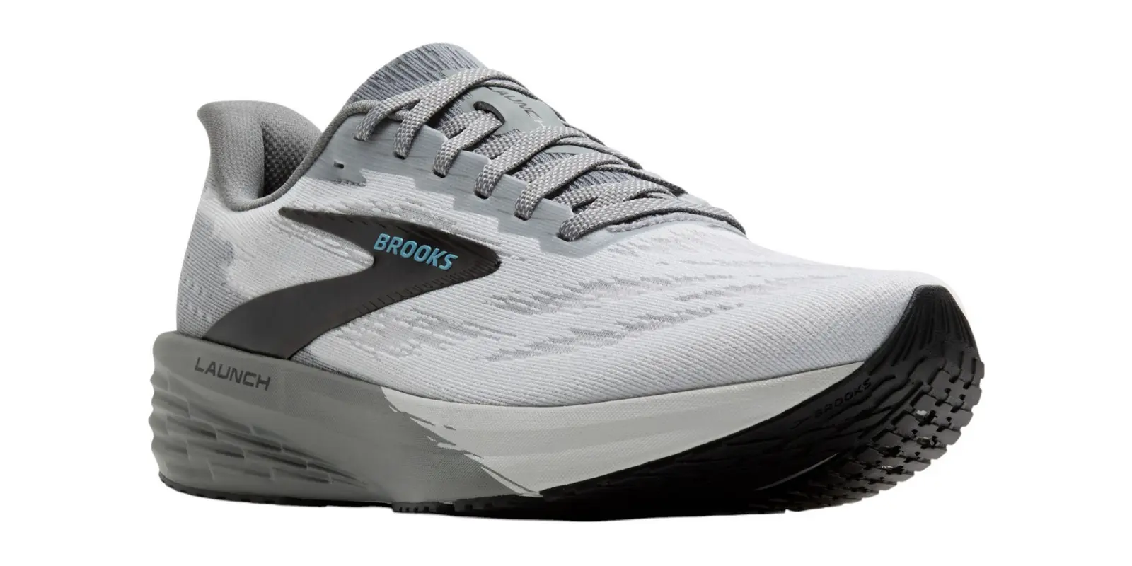 Brooks Launch 11 in Oyster / Grey / Blue