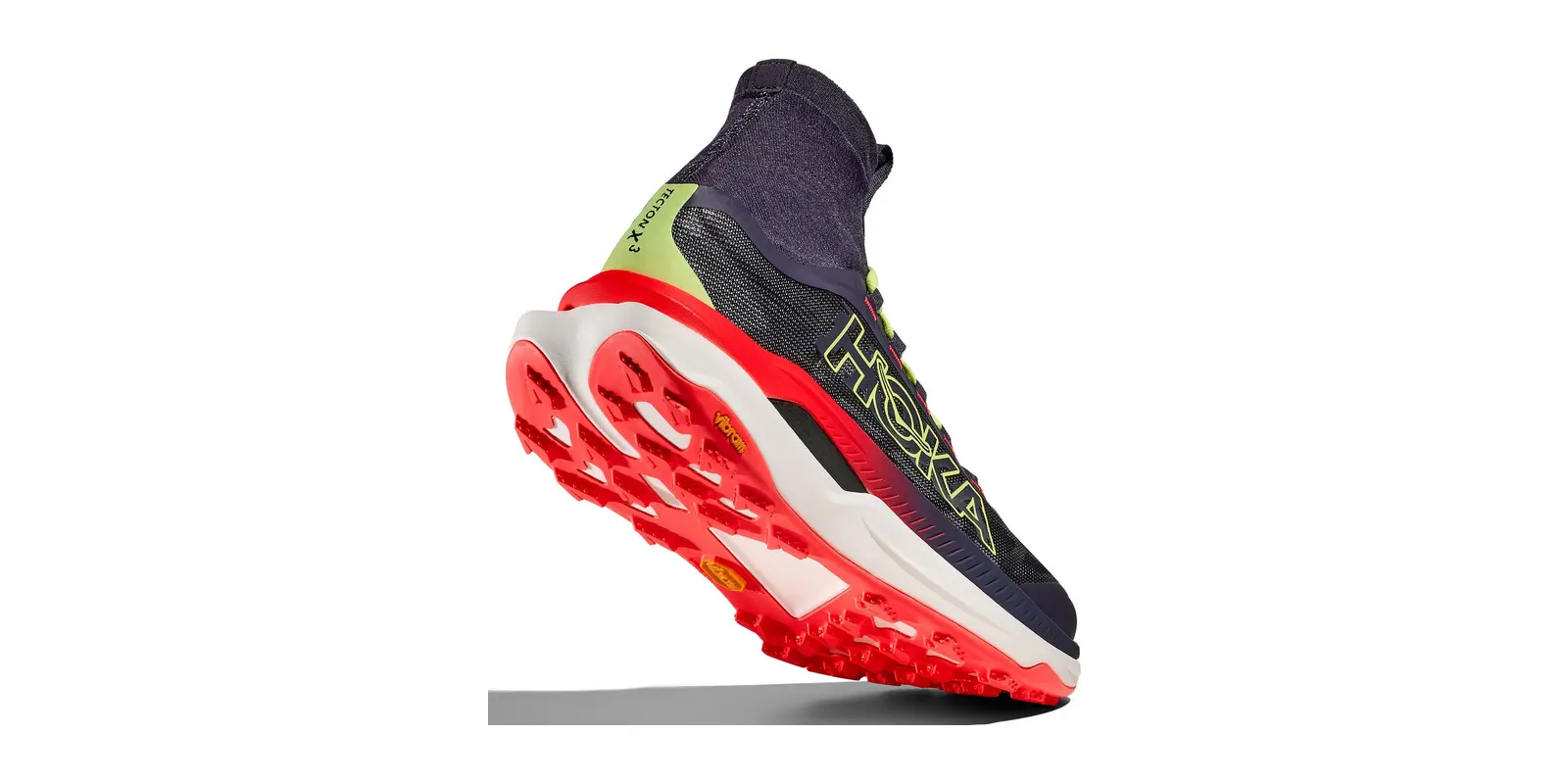 HOKA Tecton X 3 in Squid Ink / Neon Flame