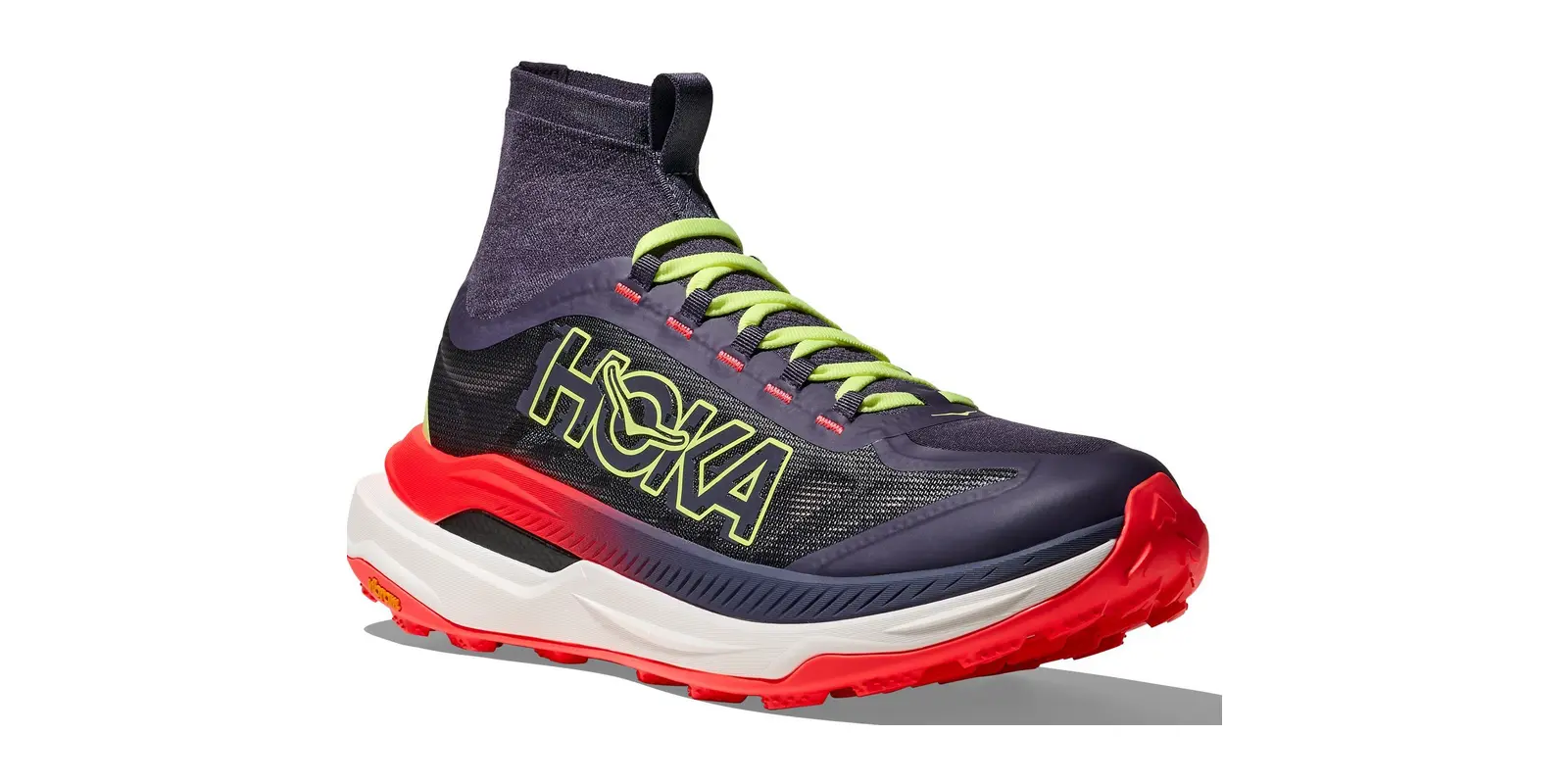 HOKA Tecton X 3 in Squid Ink / Neon Flame
