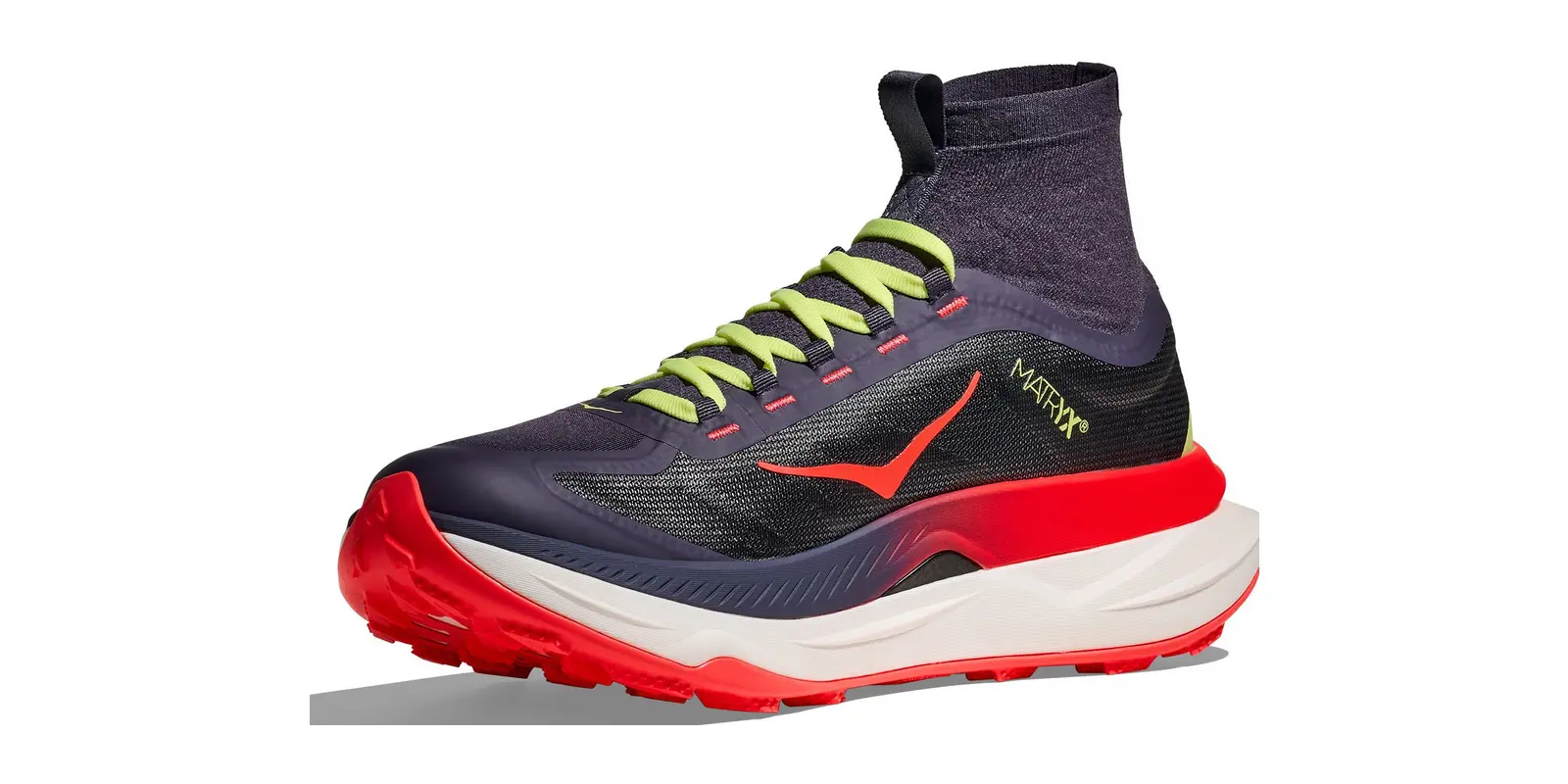 HOKA Tecton X 3 in Squid Ink / Neon Flame
