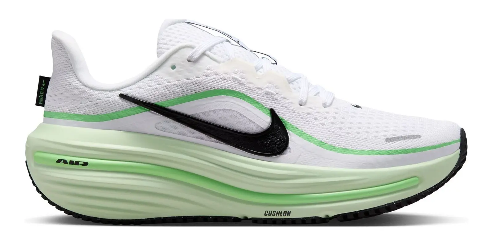Nike Winflo 12 in White / Black / Illusion Green / Cucumber Calm