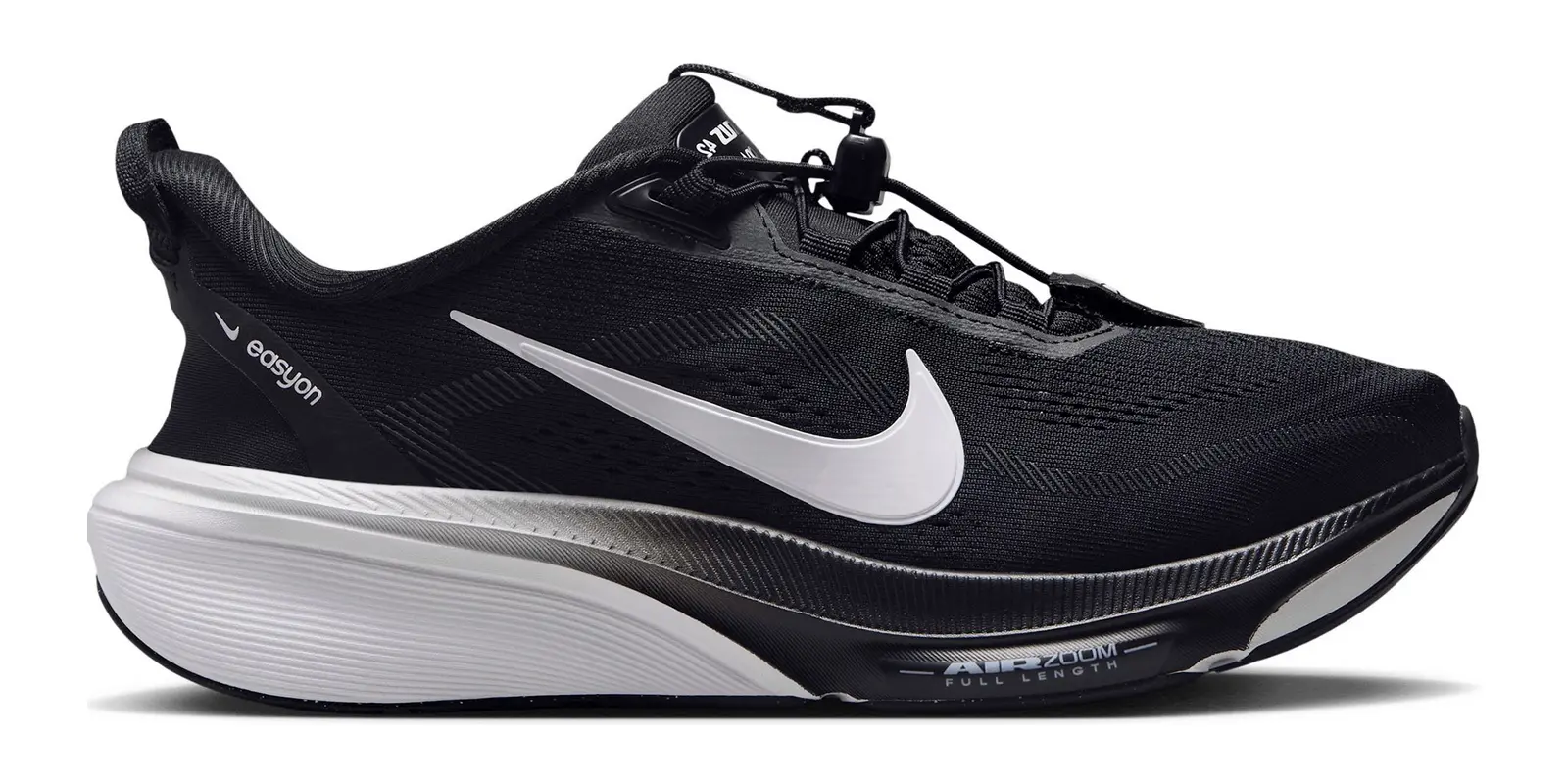 Nike Pegasus 42 EasyOn in Black / White / Dark Smoke Grey
