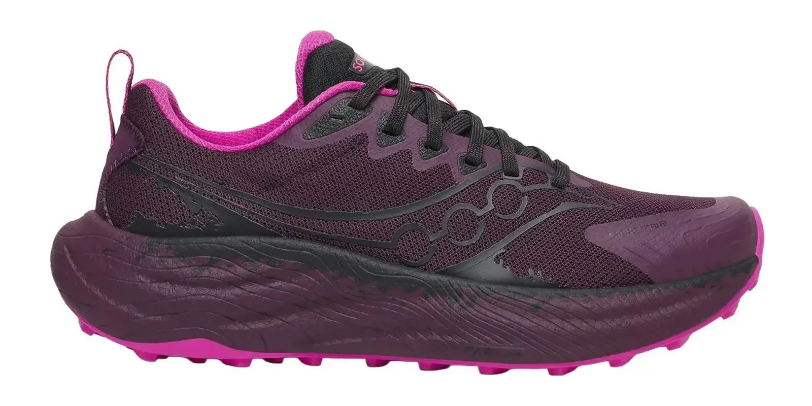 Saucony Ride Tr3 in Eggplant / Black