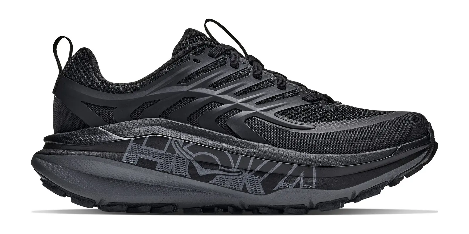 HOKA Stinson 8 in Black / Outer Orbit