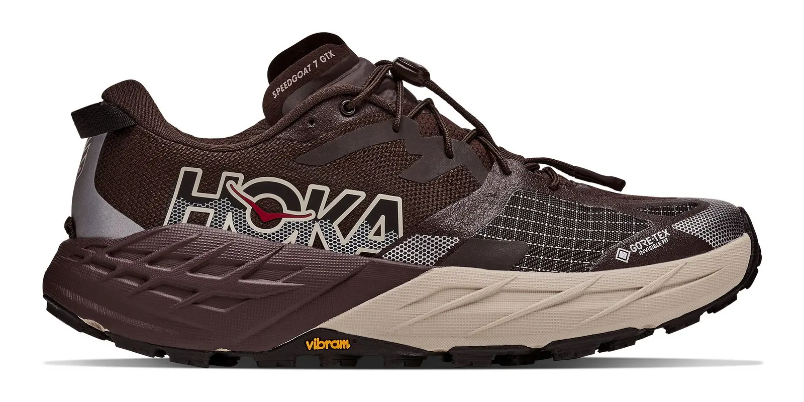 HOKA Speedgoat 7 in Spiced Chocolate / River Rock Grey