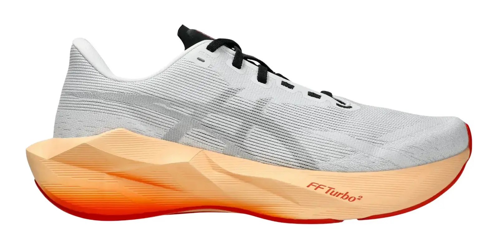 ASICS Novablast 6 in White / Orange Glow