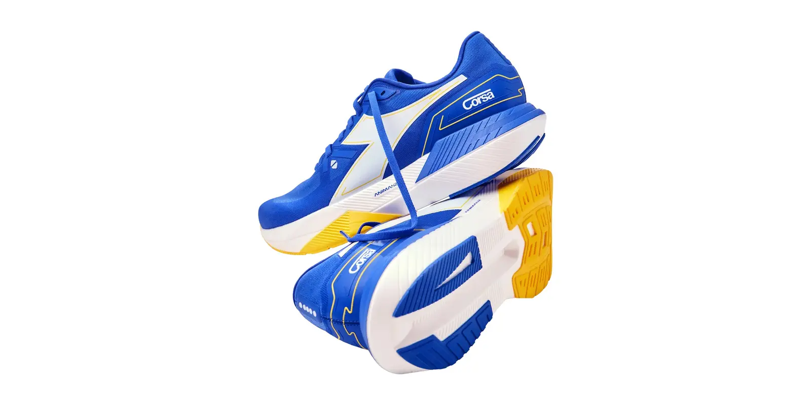 Diadora Corsa in Surf The Web / White / Sun