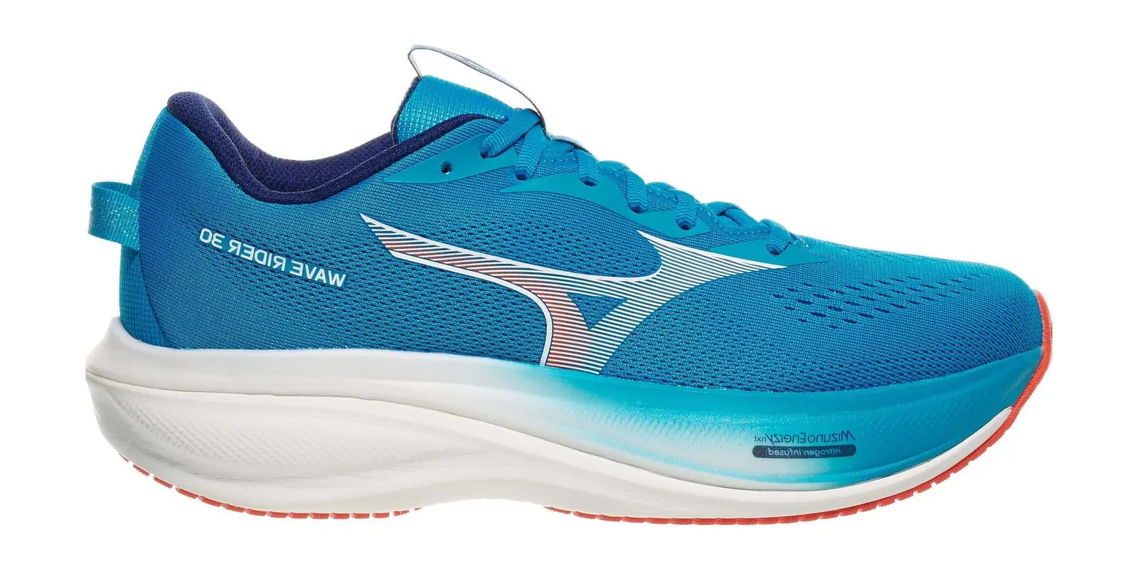 Mizuno Wave Rider 30 in Blue Jewel / White