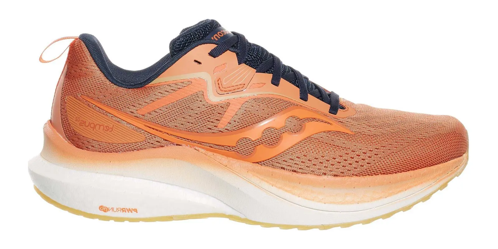 Saucony Tempus in White / Cayenne