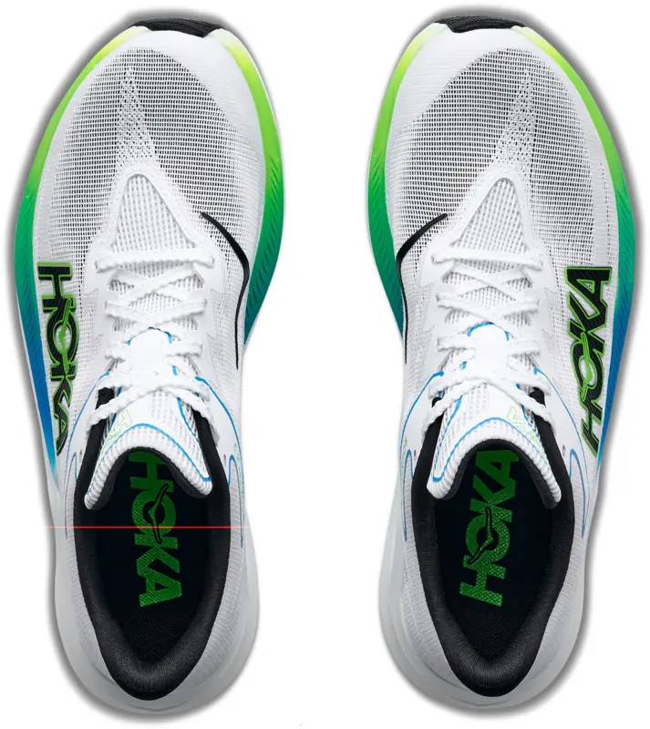 HOKA Rocket X 3 in Frost / Electric Lime