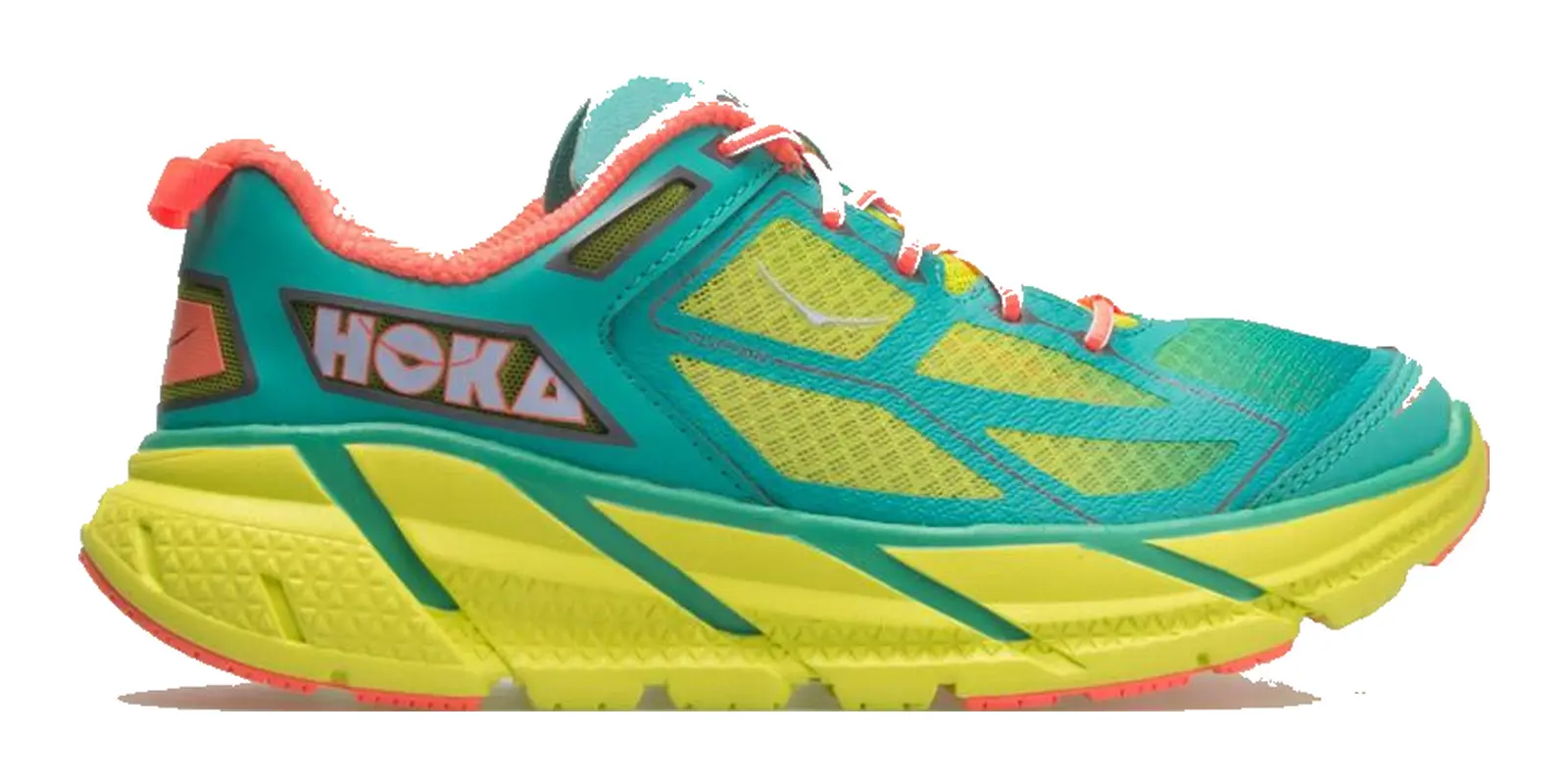 HOKA Clifton 1 in Acidaquaneoncoral