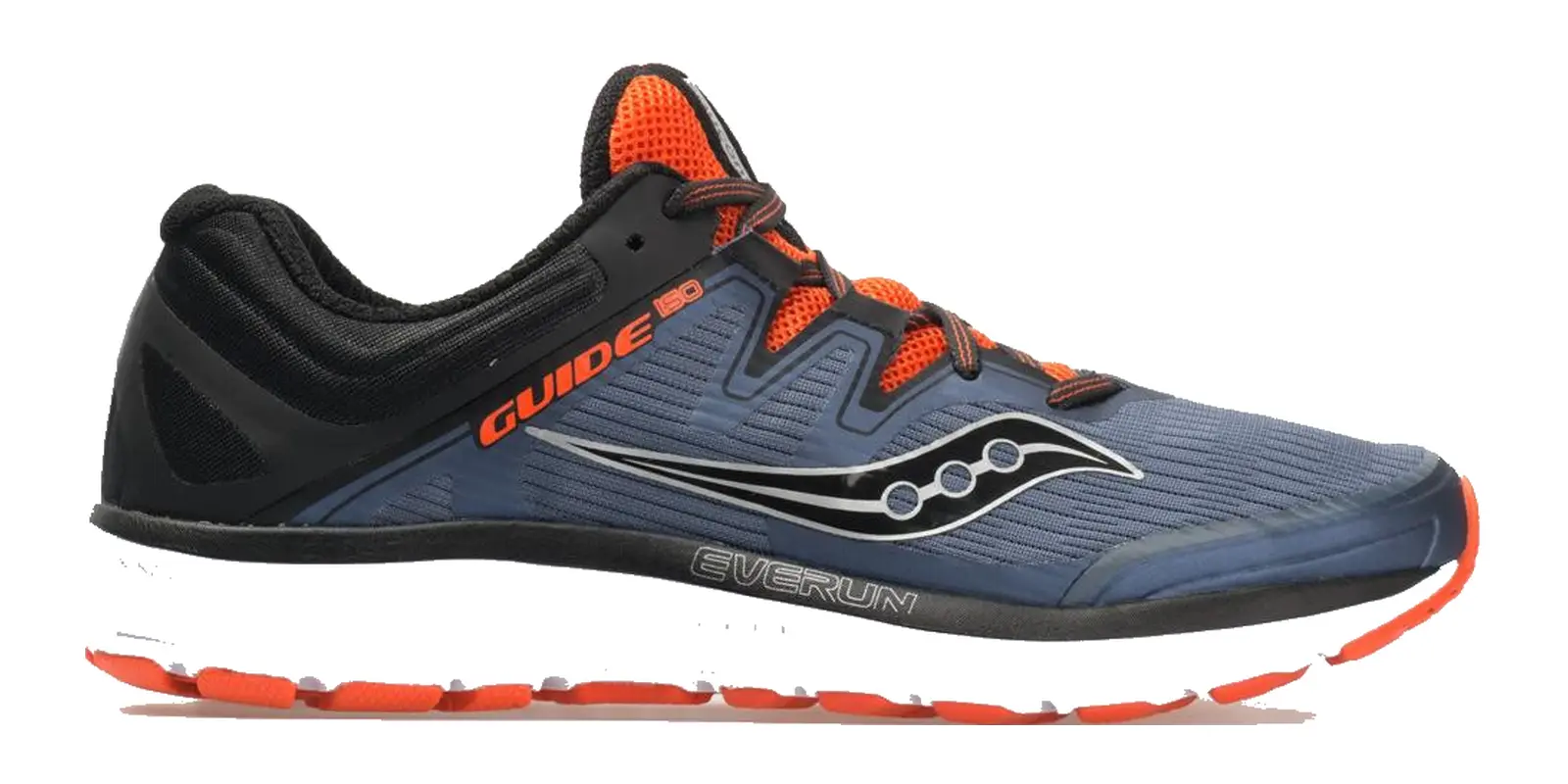 Saucony Guide ISO in Grey / Black / Orange