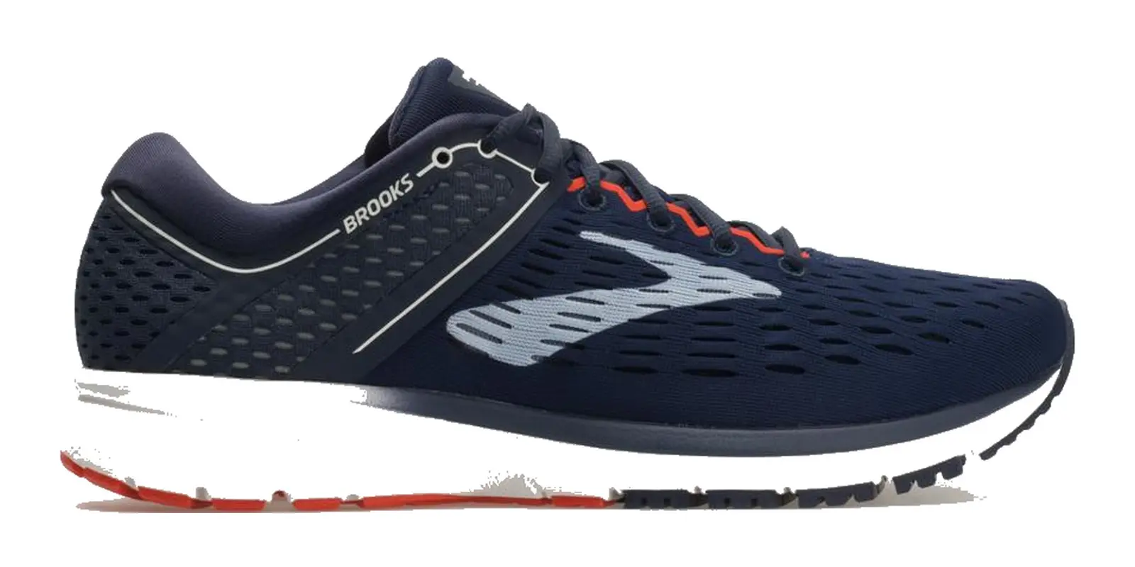 Brooks Ravenna 9 in Navy / White / Orange