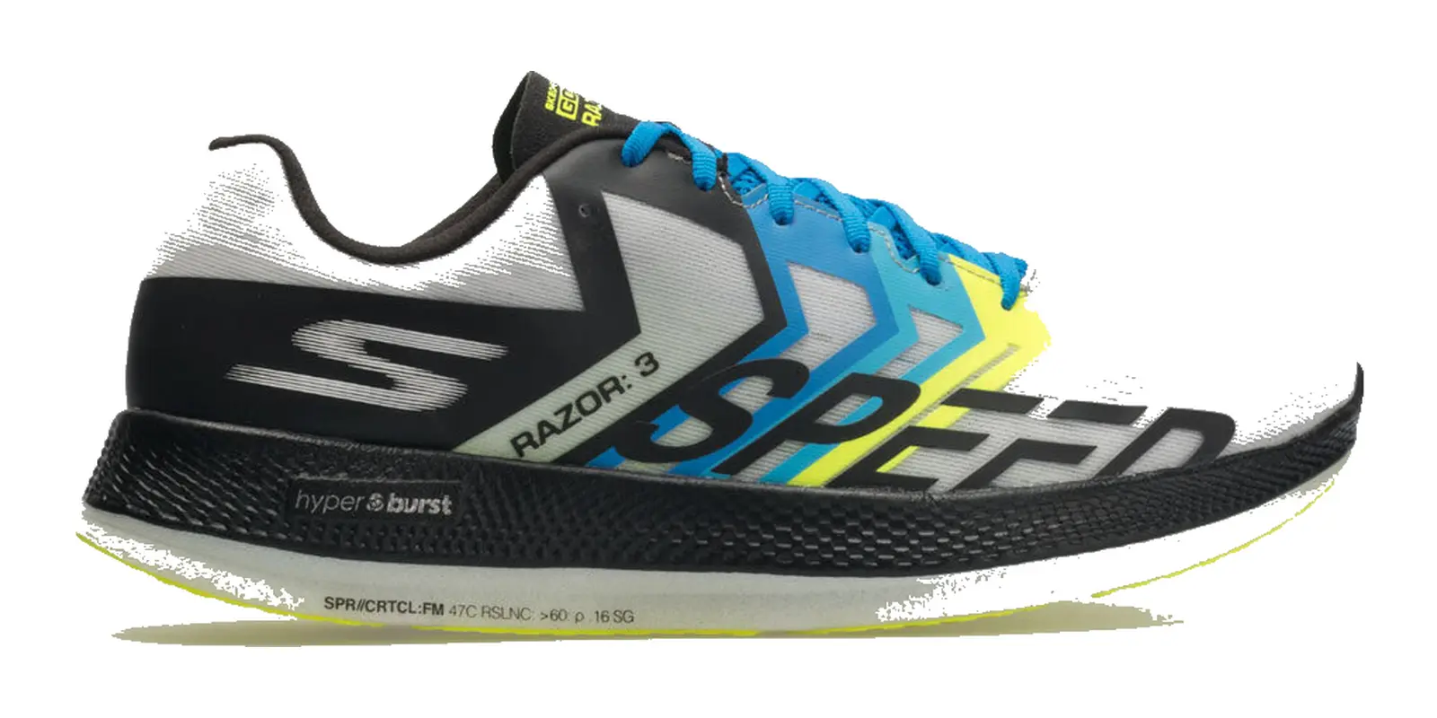 Skechers GOrun Razor 3 Hyper in Black / Grey