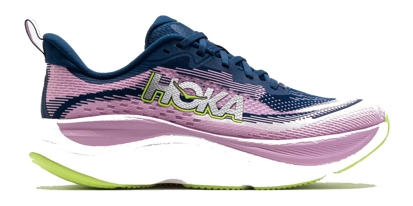 HOKA Skyflow in Midnight / Pink