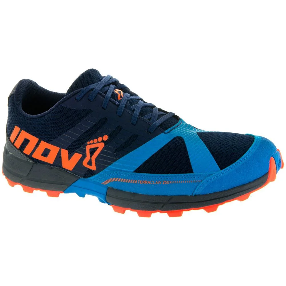 Inov-8 Terra Claw 250 in Navy / Blue / Orange