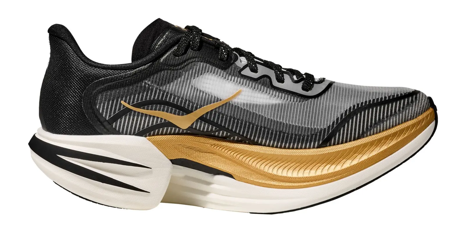 HOKA Cielo X1 2.0 in Black / Gold