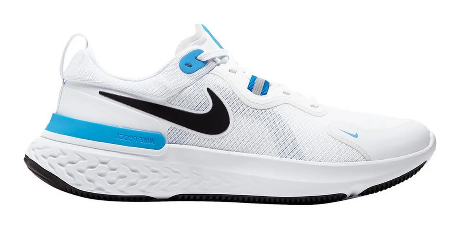 Nike React Miler in White / Black / Blue