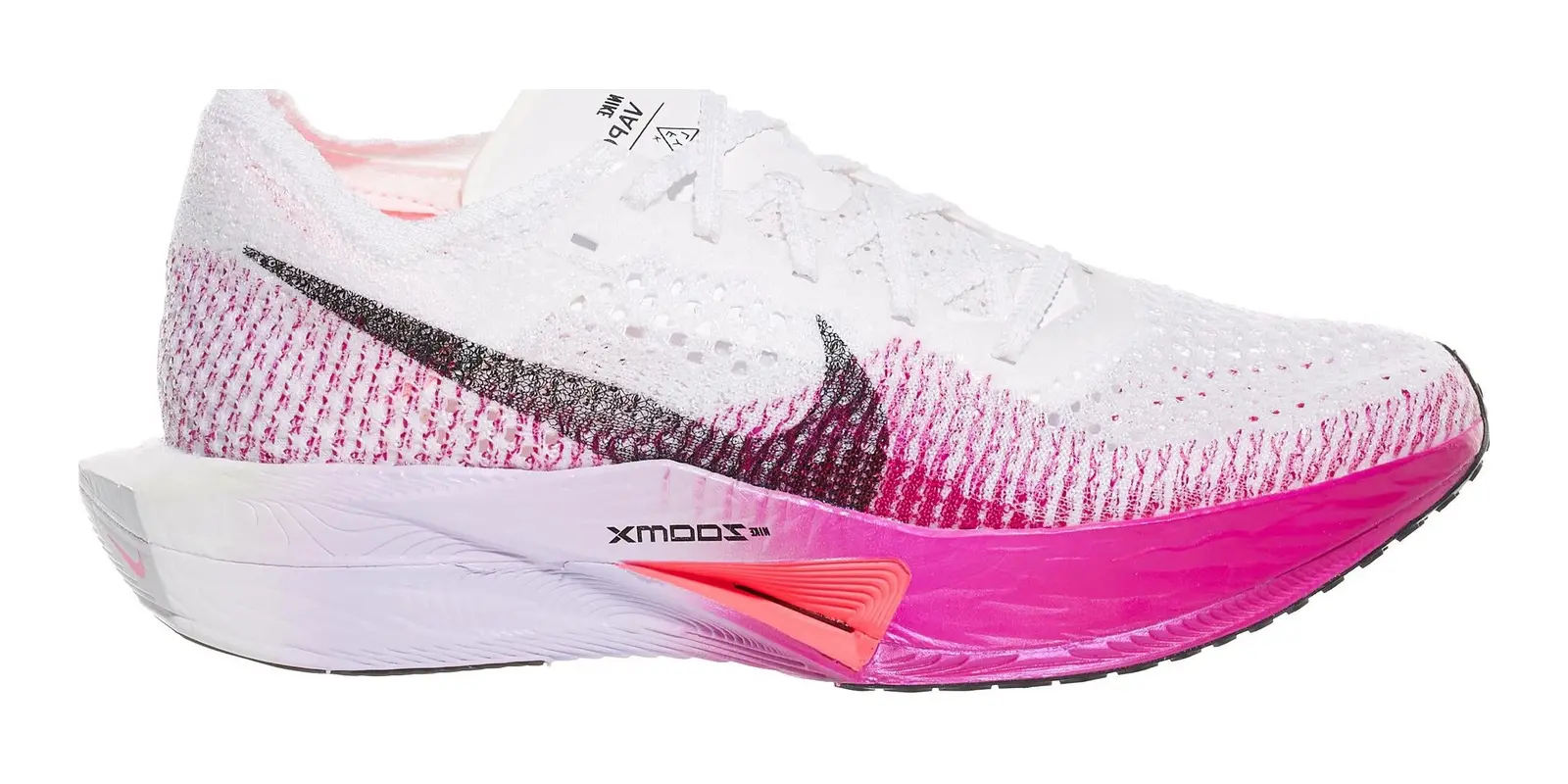 Nike ZoomX Vaporfly Next% in White / Black / Purple