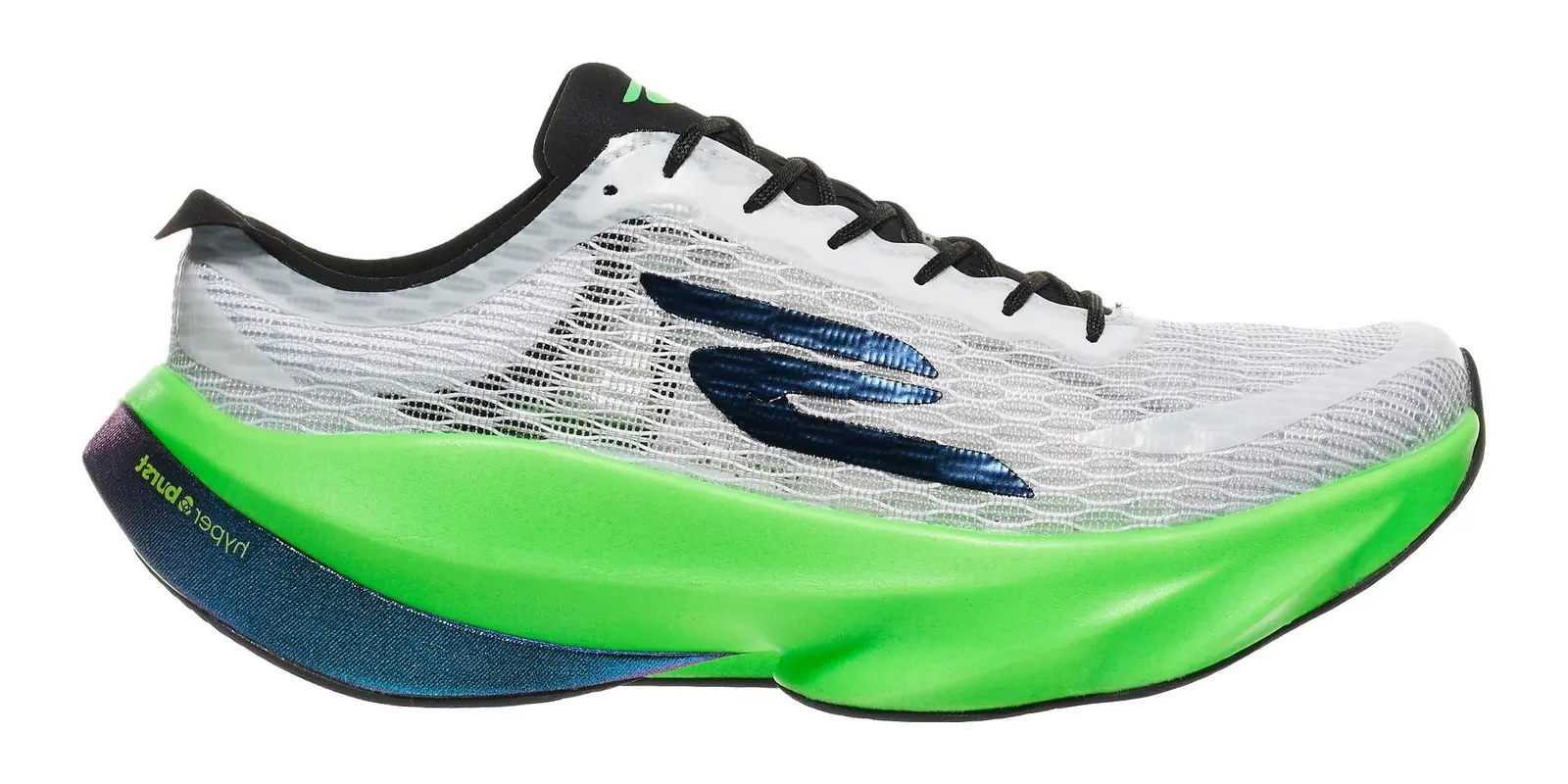 Skechers Aero Tempo in White / Black / Lime
