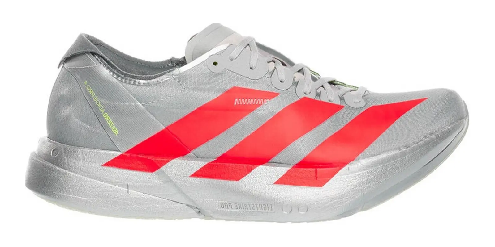 adidas adizero Adios Pro 4 in Silver / Red / Grey