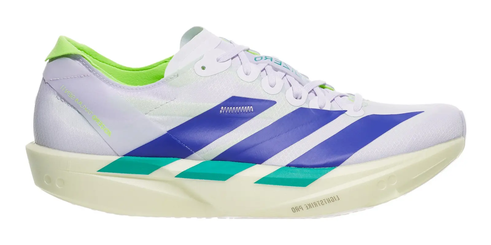adidas adizero Takumi Sen 11 in Purple / Green