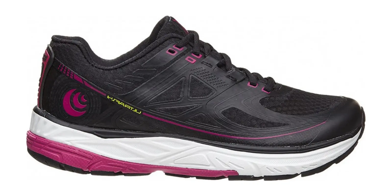 Topo Athletic Ultrafly 5 in Black / Fuchsia