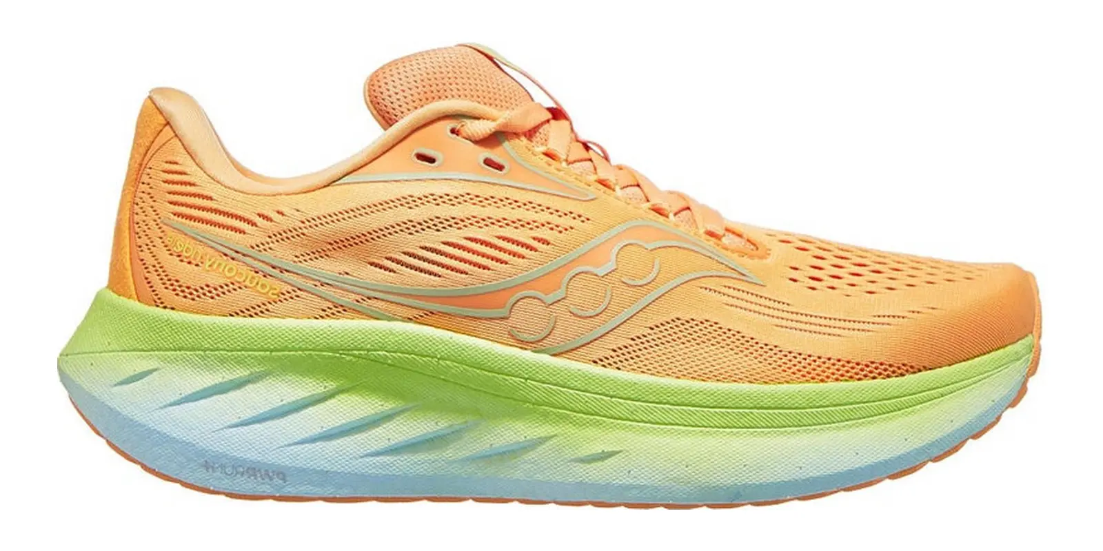 Saucony Ride 18 in Peachsunny