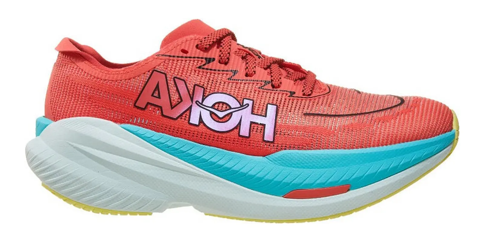 HOKA Mach X 2 in Grapefruitelectric
