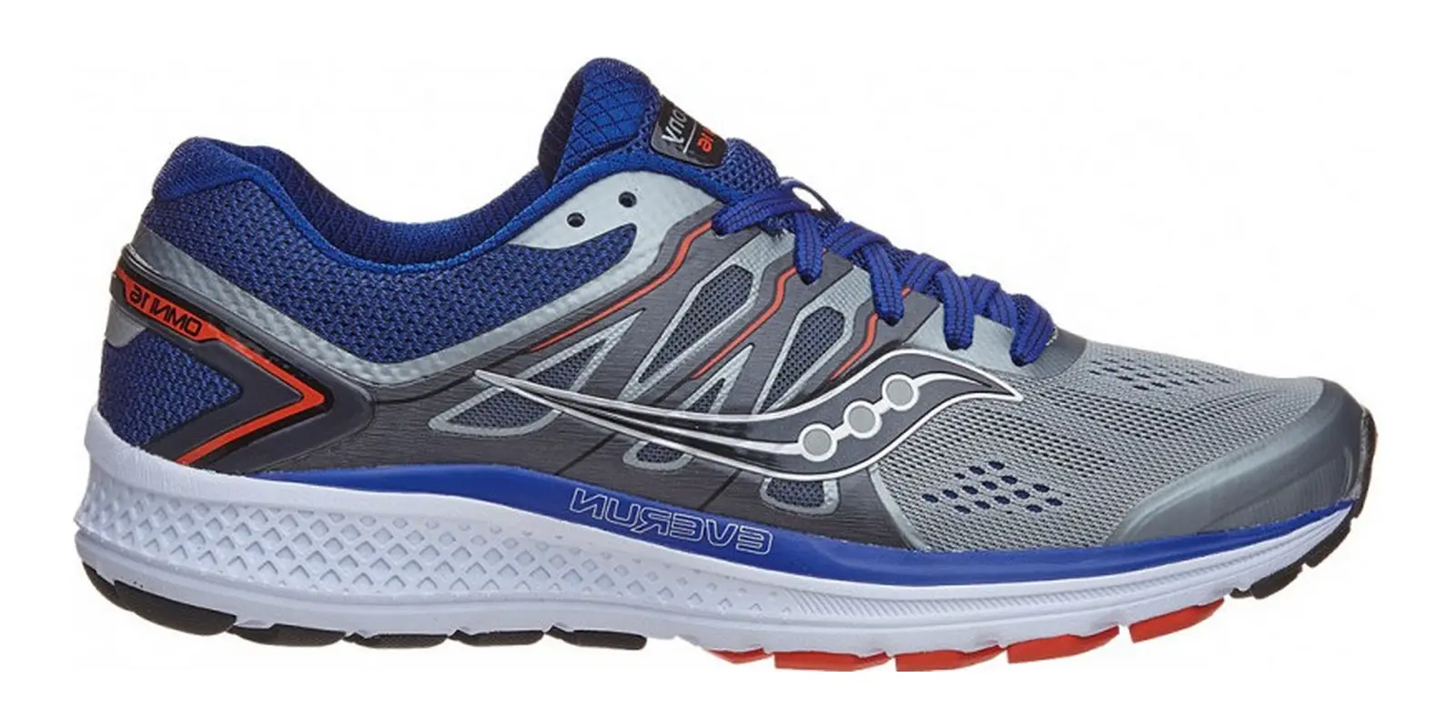 Saucony Omni 16 in Grey / Navy / Orange