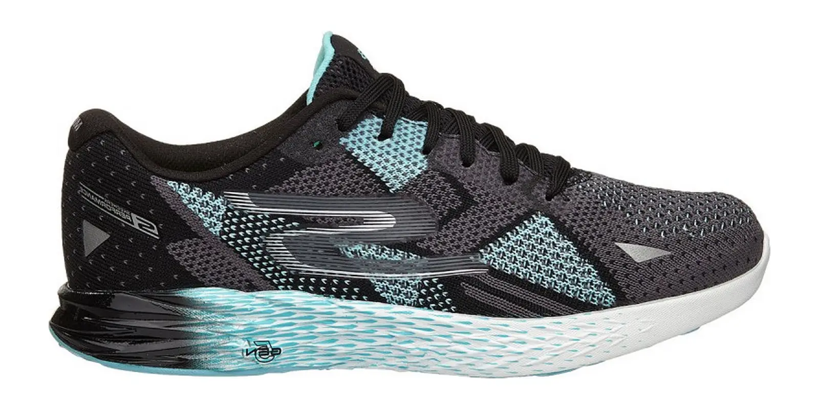 Skechers GOmeb Razor in Black / Aqua