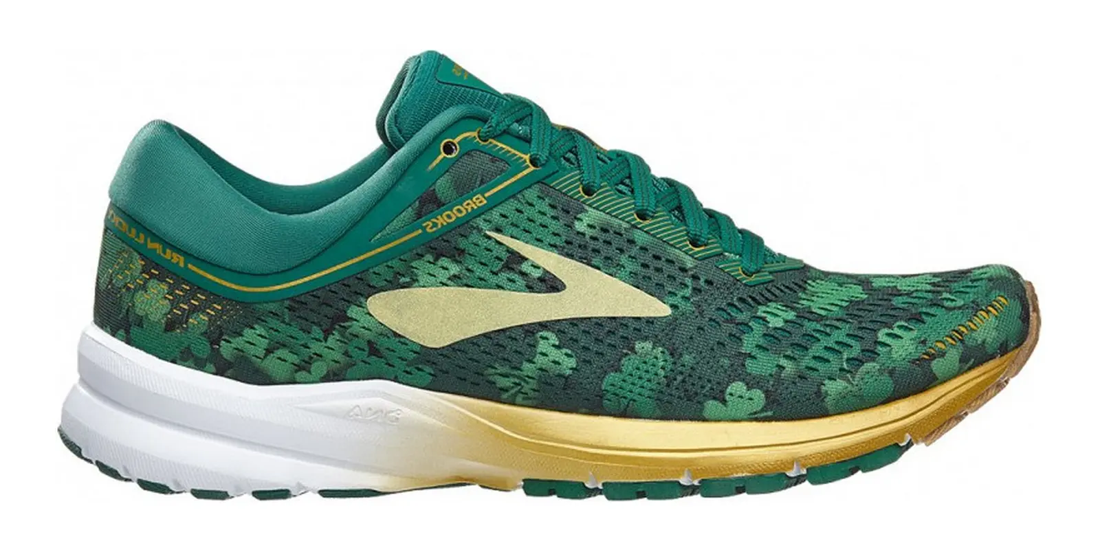 Brooks Launch 5 in Green / Gold