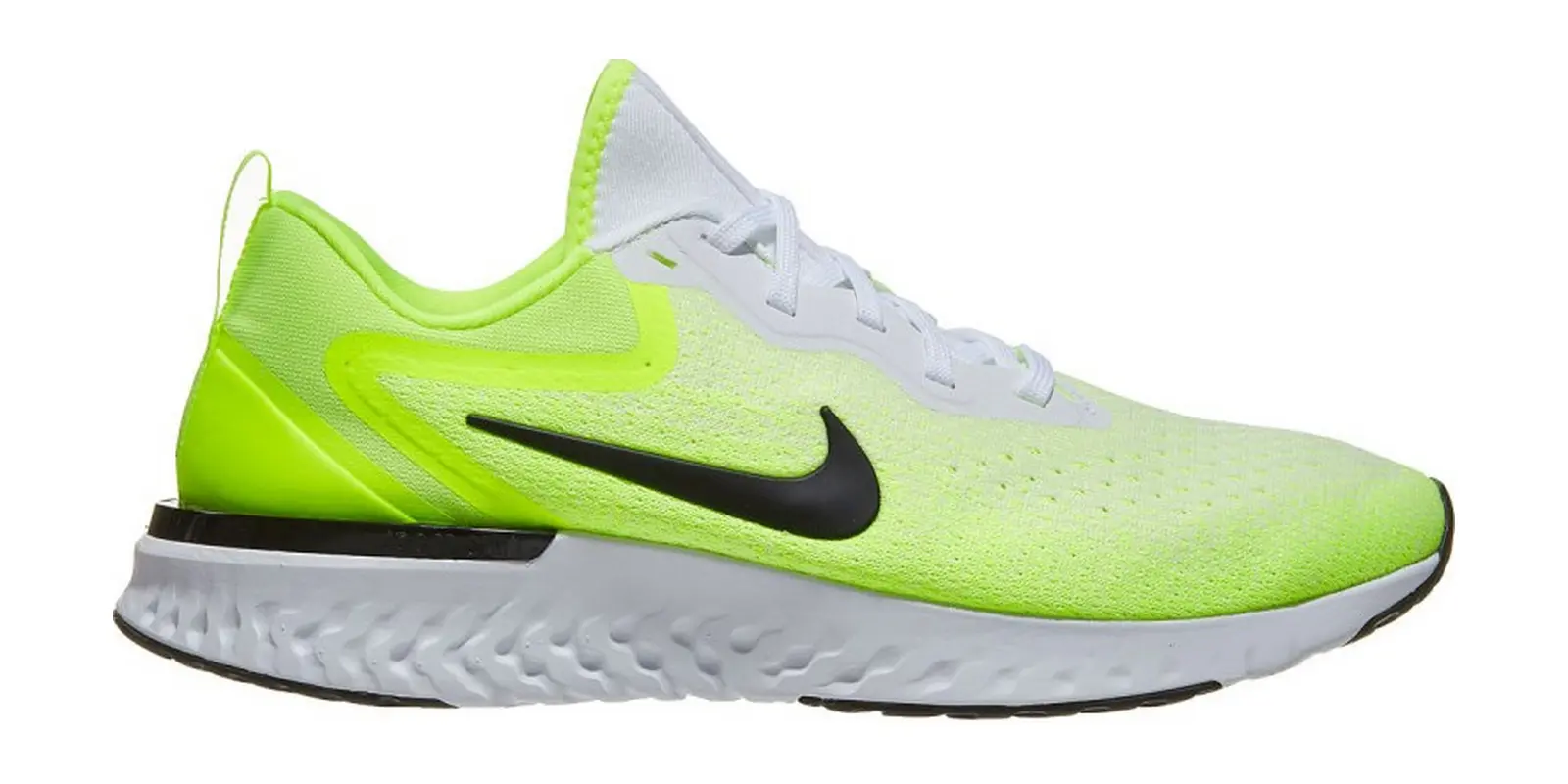 Nike Odyssey React in White / Black / Volt