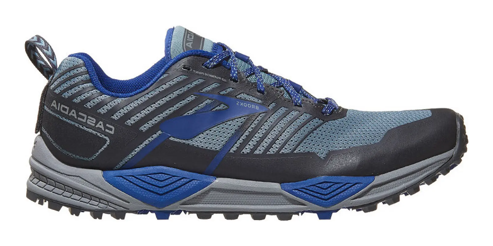 Brooks Cascadia 13 in Grey / Blue / Ebony