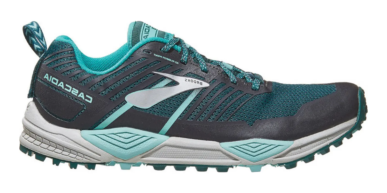 Brooks Cascadia 13 in Teal / Aqua / Grey