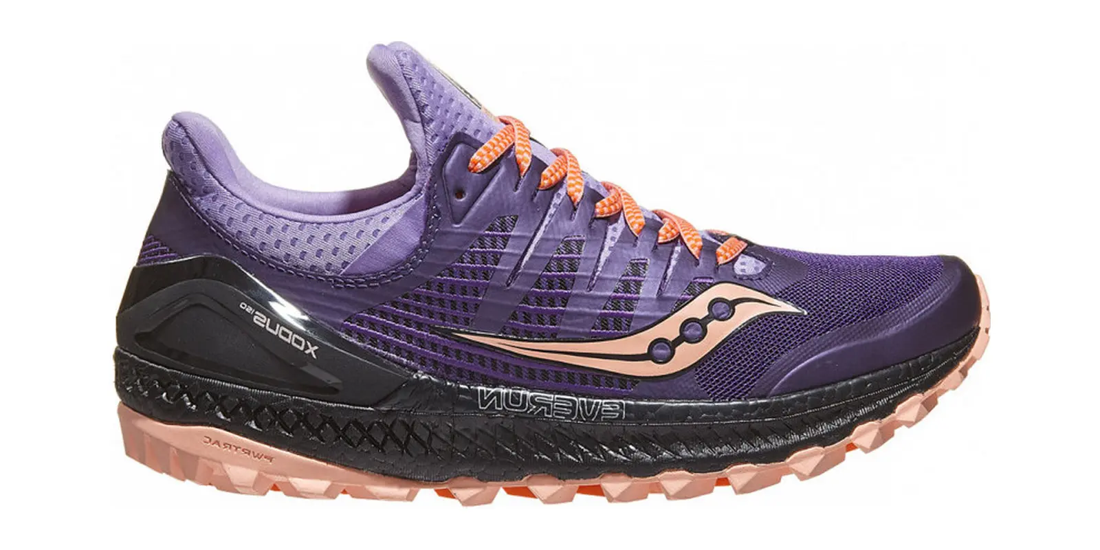 Saucony Xodus ISO 3 in Purple / Peach